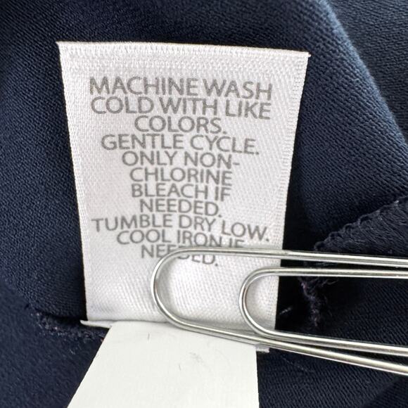 J. Jill Womens Wearever Collect T Shirt Dress Size XL Petite Mod Geo Navy Blue - Picture 8 of 9